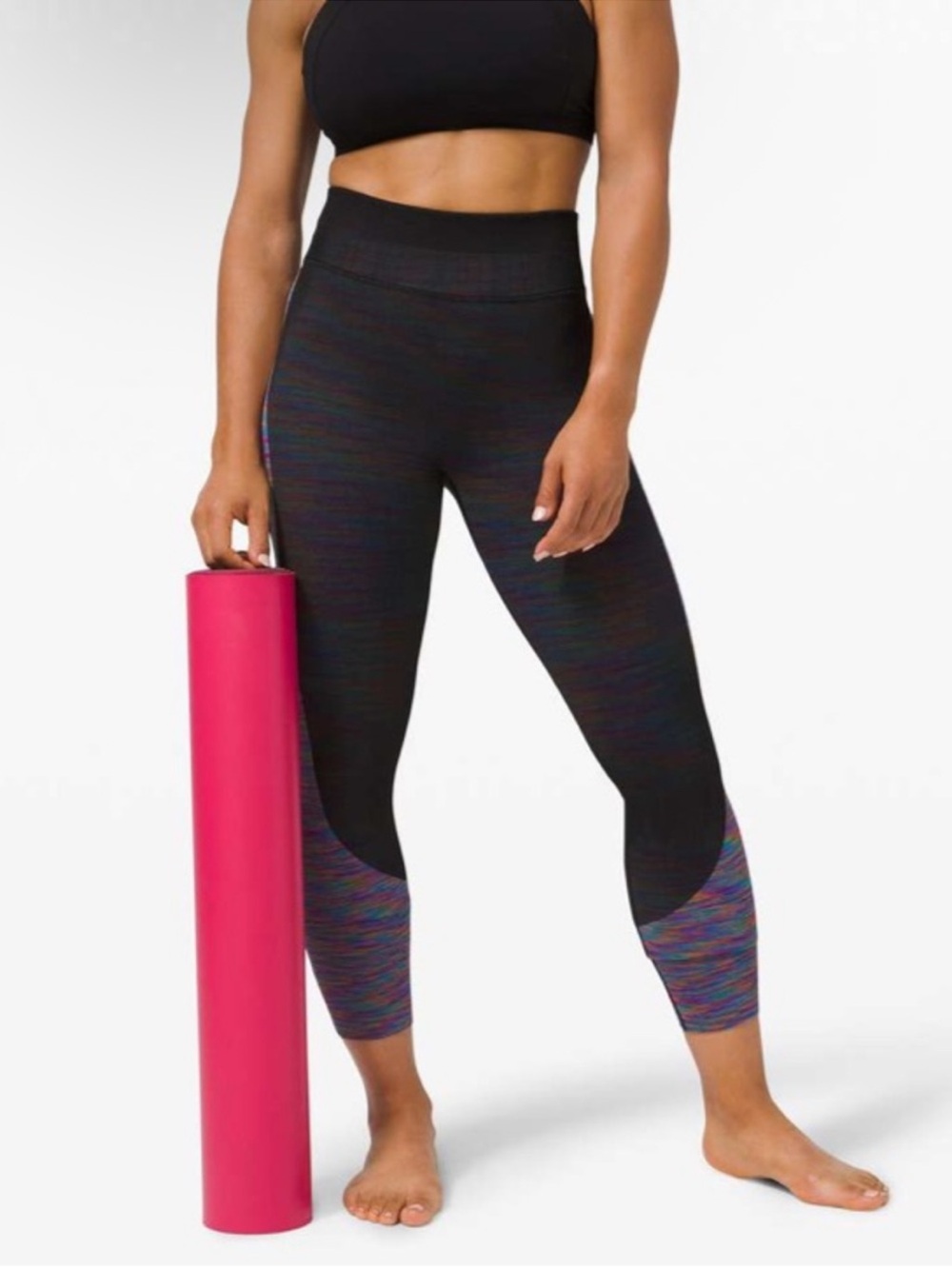 Lululemon Love Revealed Tight in Black / Rainbow
